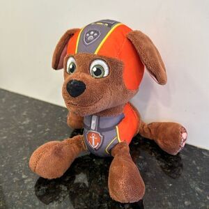 Zuma Paw Patrol Plush Dog Stuffed Animal nickelodeon orange hat